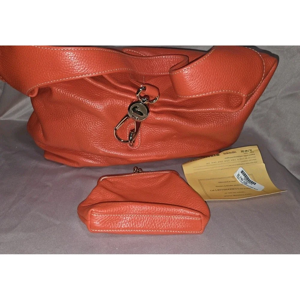 Dooney & Bourke Pebble Leather Logo Hobo